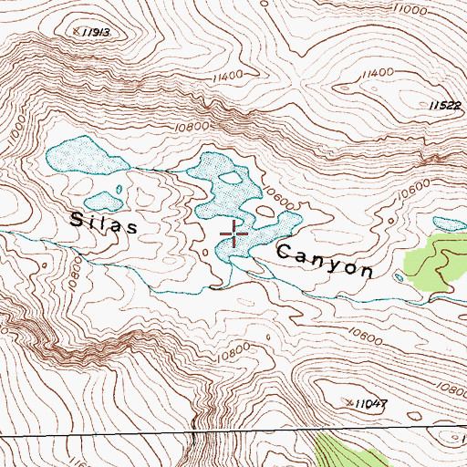 Topographic Map of Island Lake, WY