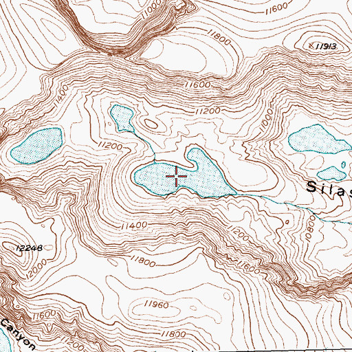 Topographic Map of Thumb Lake, WY