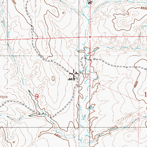 Topographic Map of Childs Ranch, WY