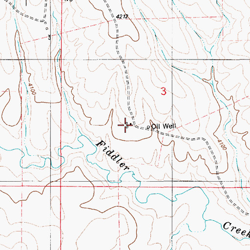 Topographic Map of Slagle Ranch, WY