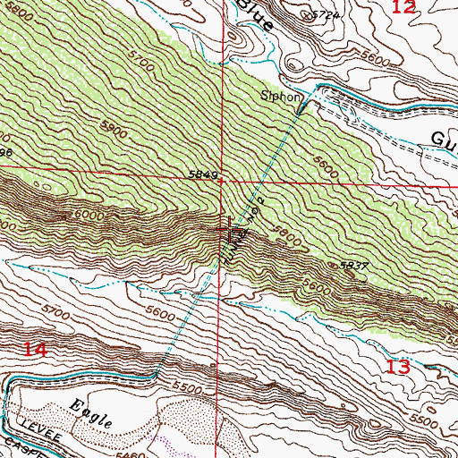 Topographic Map of Tunnel Number 2, WY