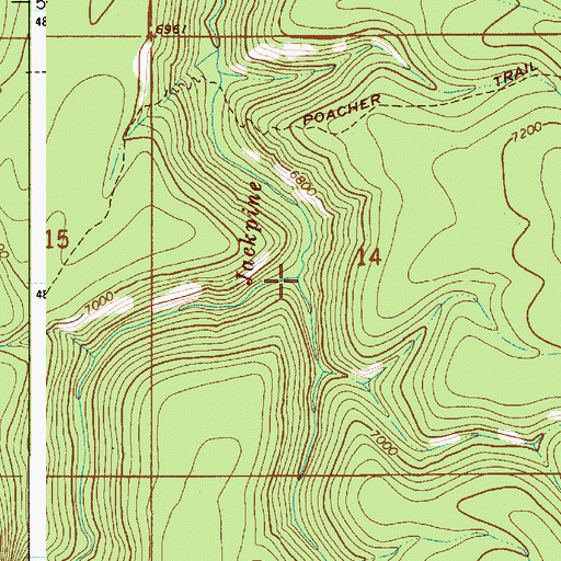 Topographic Map of Burnt Fork Creek, WY