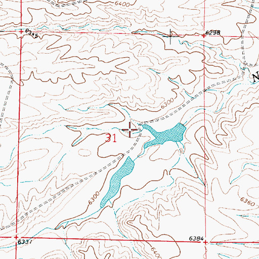 Topographic Map of Hirsig Number 2 Dam, WY