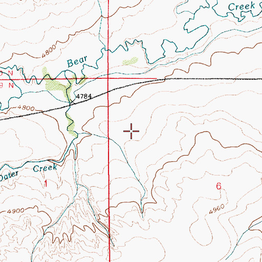 Topographic Map of Babbitt Reservoir, WY