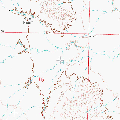 Topographic Map of Roseberry Number 2 Dam, WY