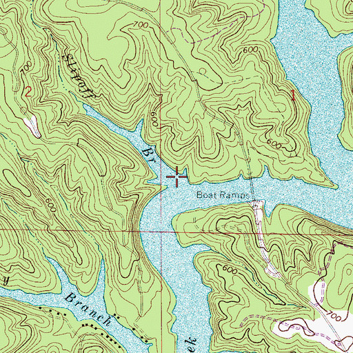 Topographic Map of Slipoff Branch, AL