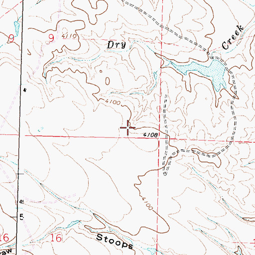 Topographic Map of Turner and Swan Dam, WY