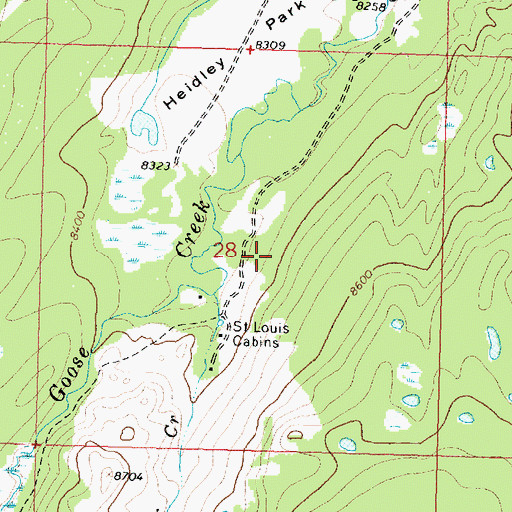 Topographic Map of Hansen Reservoir Number 3, WY
