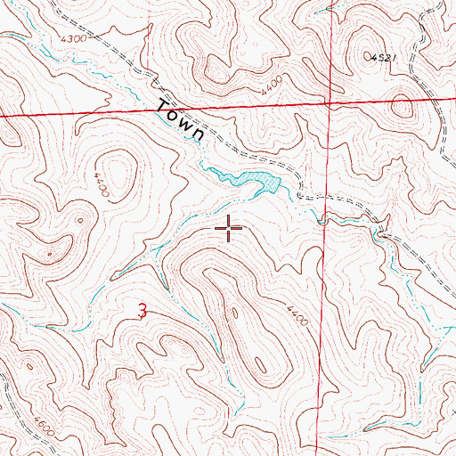 Topographic Map of Snider Number 1 Town Draw Reservoir, WY