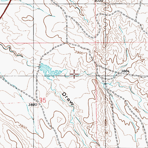 Topographic Map of Rumney Number 3 Dam, WY