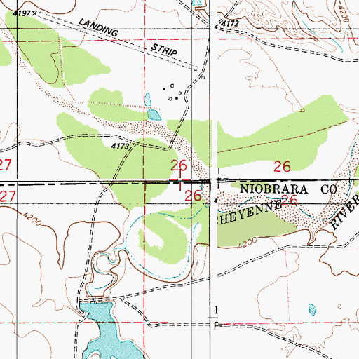 Topographic Map of Sherwin Dam, WY
