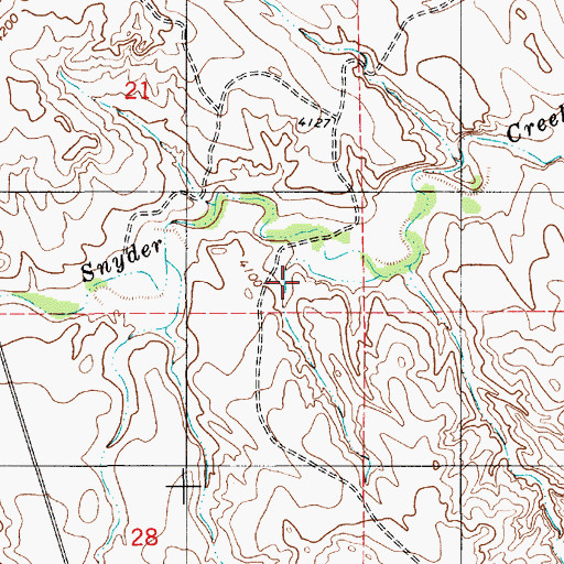 Topographic Map of Helen Dixon Number 1 Dam, WY
