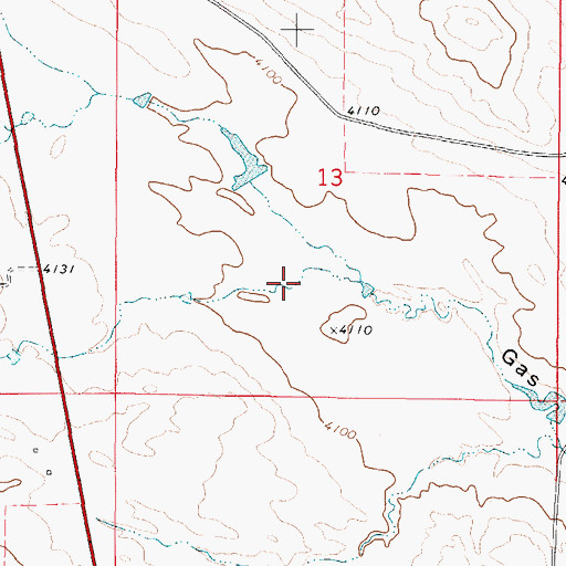 Topographic Map of Carson Dam, WY