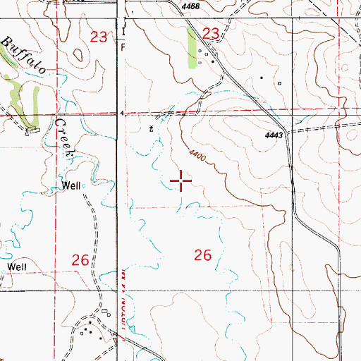 Topographic Map of Myrtle Reservoir, WY