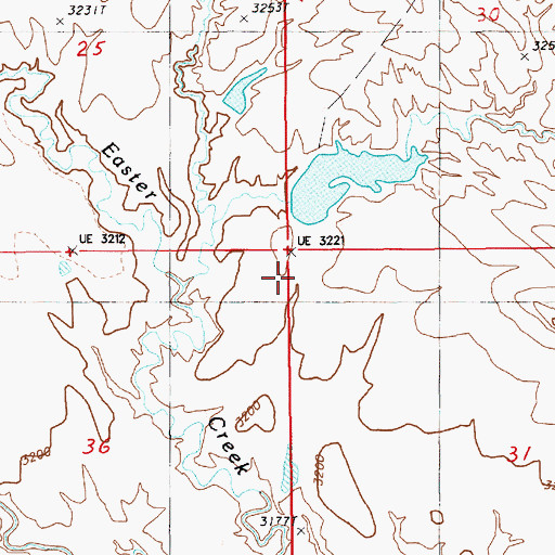 Topographic Map of Owl Creek Reservoir, WY
