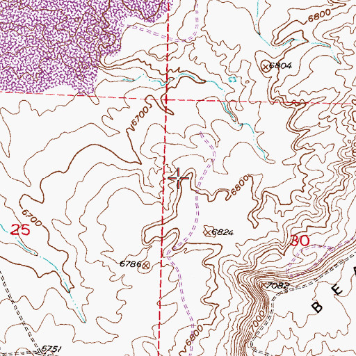 Topographic Map of Day South Dam, WY