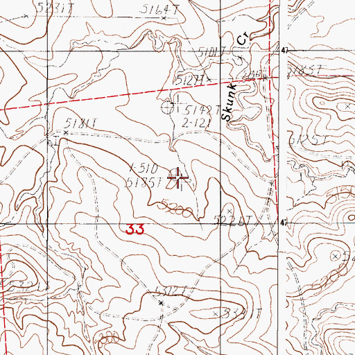 Topographic Map of 2-A Reservoir, WY