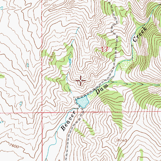 Topographic Map of Philip Lake Dam, WY