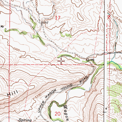 Topographic Map of Wilson Number 1 Dam, WY
