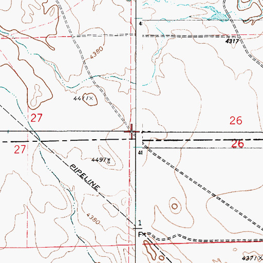 Topographic Map of Sherwin 9-249-6 Reservoir, WY