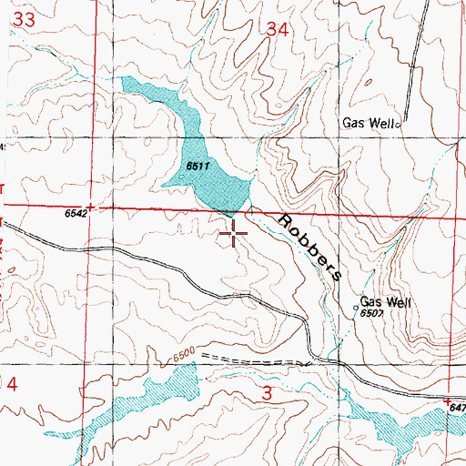 Topographic Map of Detention Dam 1592 Number 1, WY