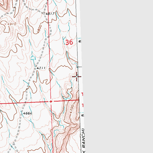 Topographic Map of Dry Bear Creek, WY