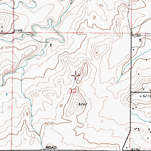 Topographic Map of 7 Mile Corral, WY