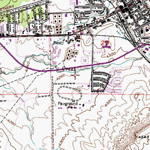 Topographic Map of KASL-AM (Newcastle), WY