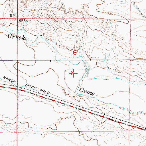 Topographic Map of Ullman Number 1 Dam, WY