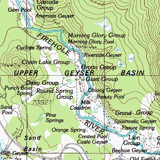 Topographic Map of Teakettle Spring, WY