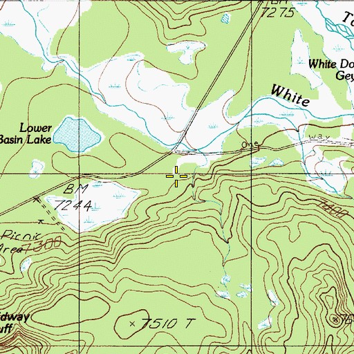 Topographic Map of Broken Egg Spring, WY