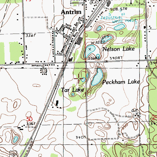 Topographic Map of Tar Lake, MI