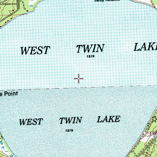 Topographic Map of West Twin Lake, MI