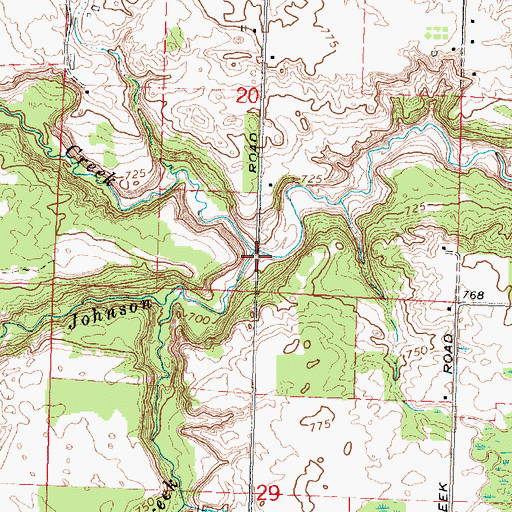 Topographic Map of Whitney Creek, MI