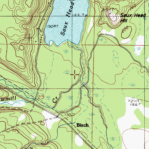 Topographic Map of Wilson Creek, MI