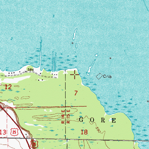 Topographic Map of Oscube Point, MI