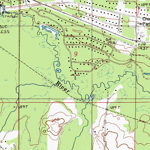 Topographic Map of Beaver Grove, MI
