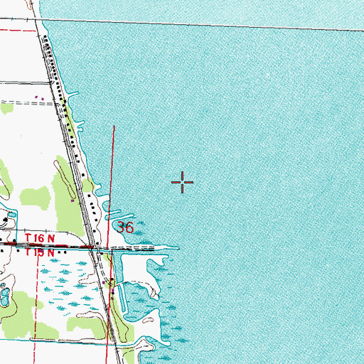 Topographic Map of Hoyles Marina, MI