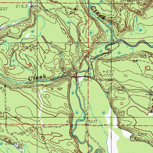 Topographic Map of Camp Twelve Creek, MI