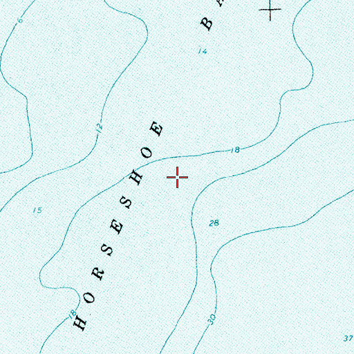 Topographic Map of Horseshoe Bay, MI