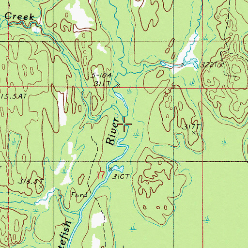 Topographic Map of McMaster Creek, MI