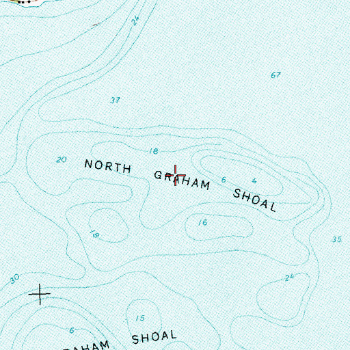 Topographic Map of North Graham Shoal, MI