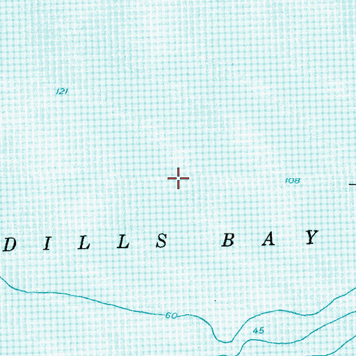 Topographic Map of Pendills Bay, MI
