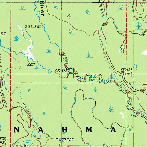 Topographic Map of West Branch Sturgeon River, MI