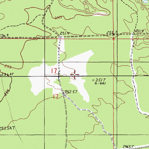 Topographic Map of Stueben Landing Field (historical), MI