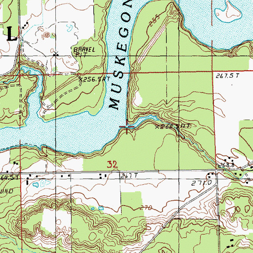 Topographic Map of Hodgers Creek, MI