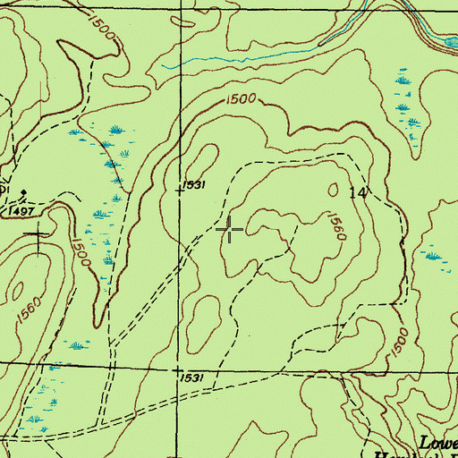 Topographic Map of Iron County, MI