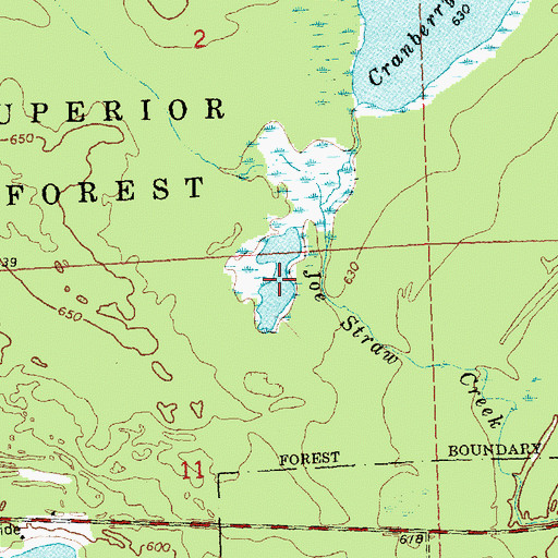 Topographic Map of Beaver Pond, MI