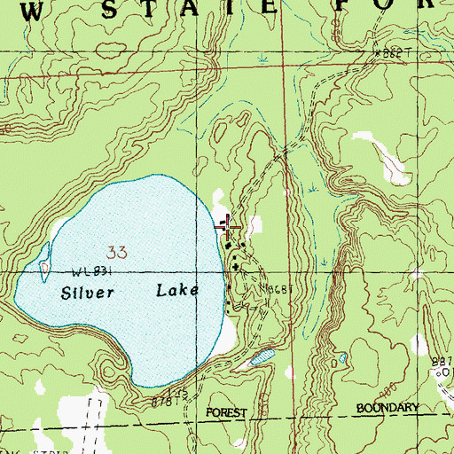 Topographic Map of Black River Ranch Club, MI