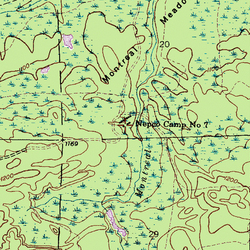 Topographic Map of Nepco Camp Number 7, MI